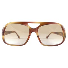 Nouvelles lunettes à cadre translucide vintage de qualité moyenne, fabriquées en France, années 70