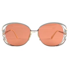 New Vintage Tura Mod 825 Overzised Gold Frame 1970'S Japan Sunglasses