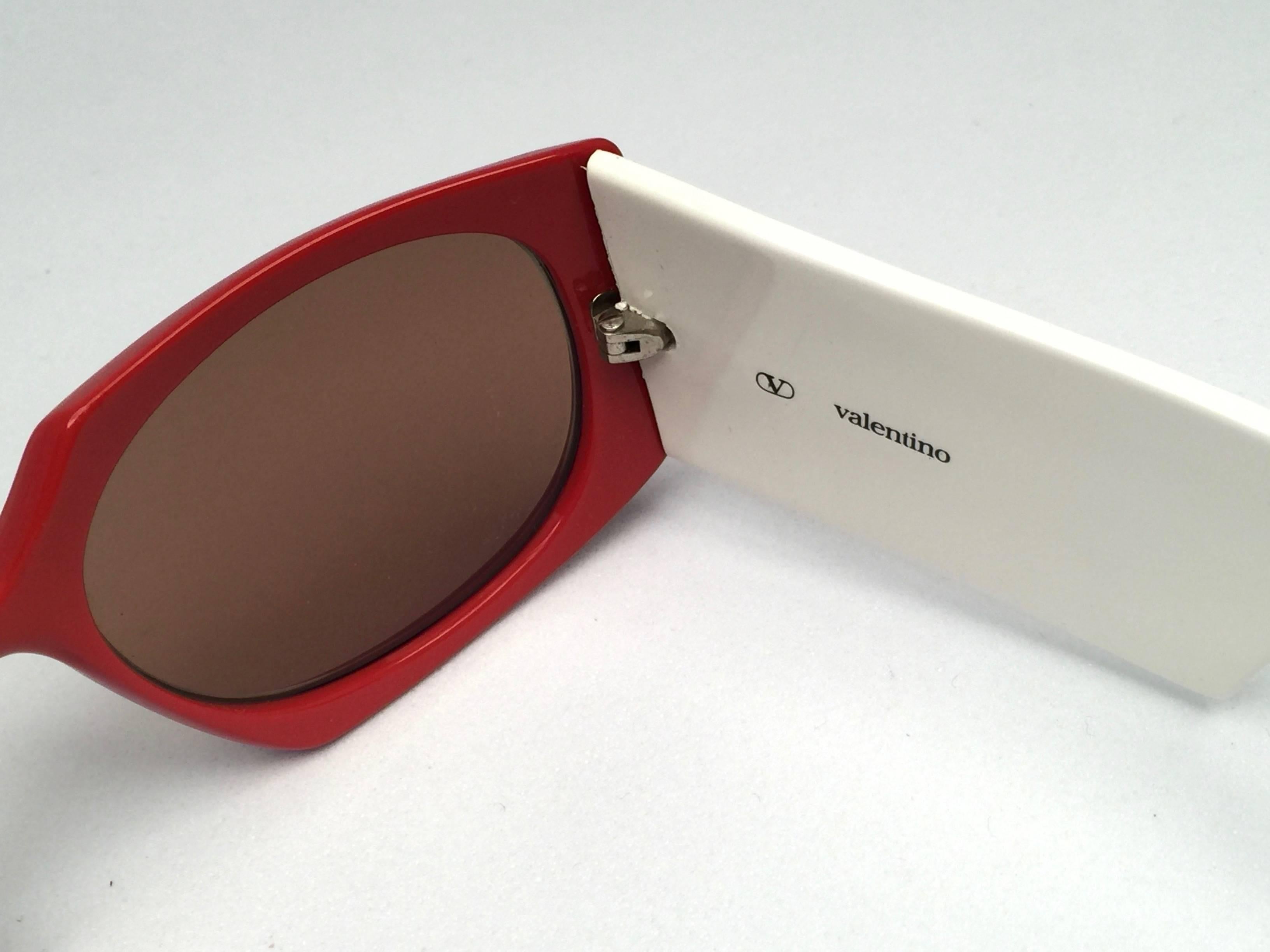 valentino red sunglasses