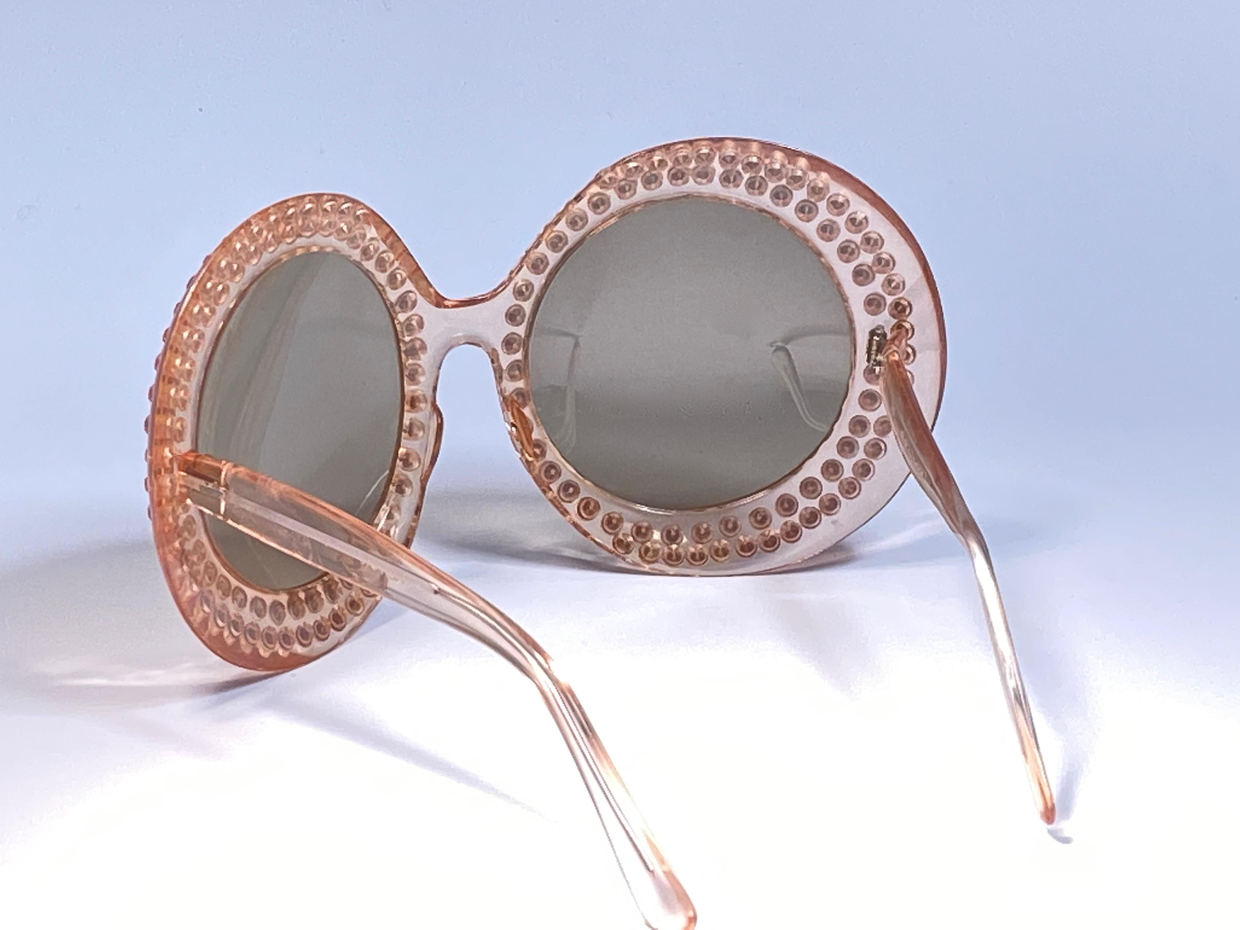 New Vintage Victor Oversized Elton John Collector Item 1970's Sunglasses For Sale 1