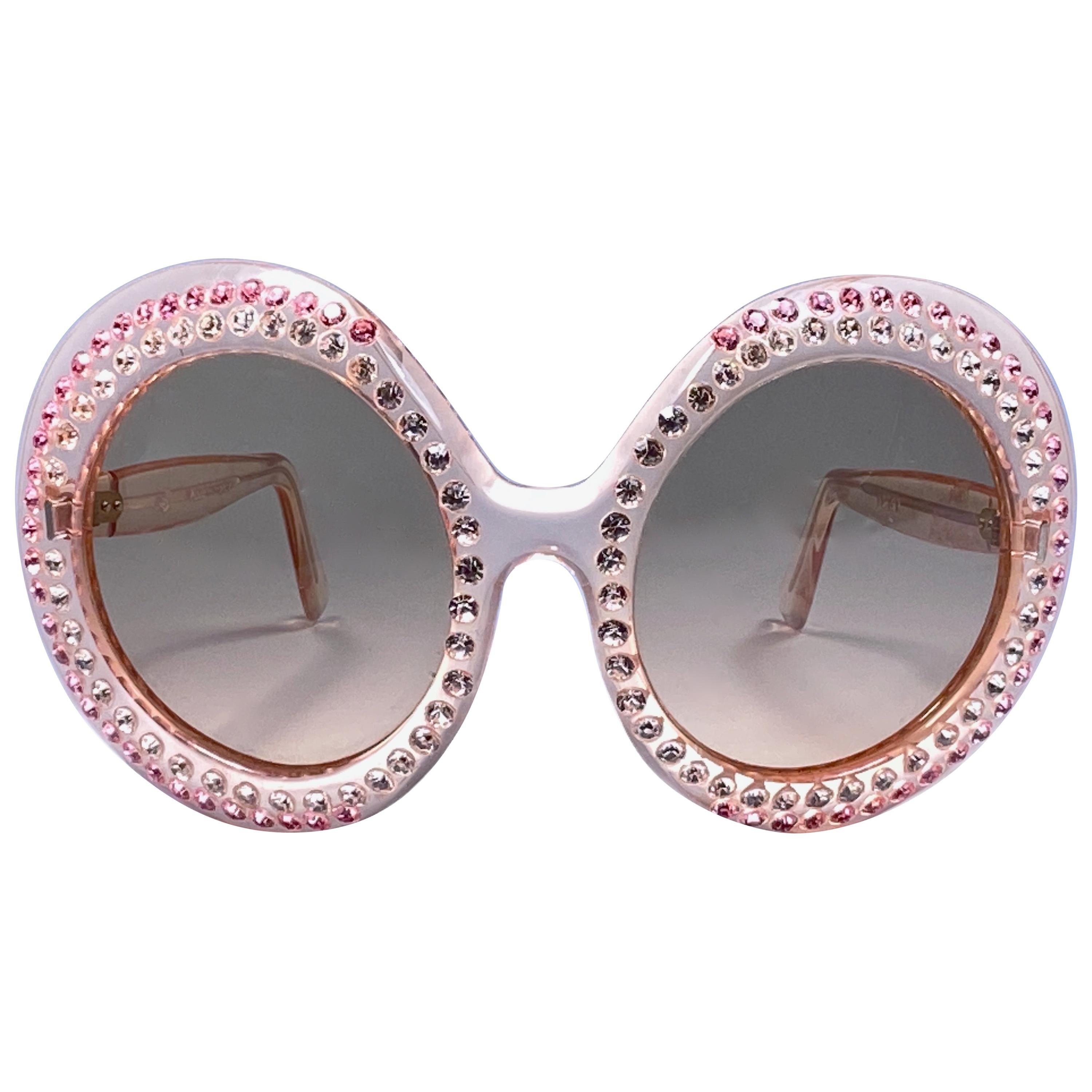 New Vintage Victor Oversized Elton John Collector Item 1970's Sunglasses For Sale