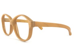 Nuovo Vintage Woodlook 1O4 B Cerniera a molla RX in vero legno anni '80 Made In France