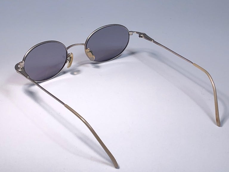 New Vintage Yohji Yamamoto 51 6101 Matte Silver 1990's Made in Japan  Sunglasses For Sale at 1stDibs | ray ban oval