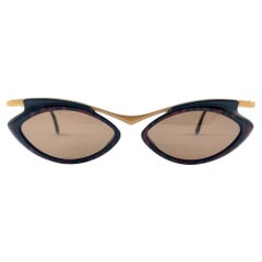 New Vintage Yves Saint Laurent Cat Eye 6571 YSL 1980 France Sunglasses