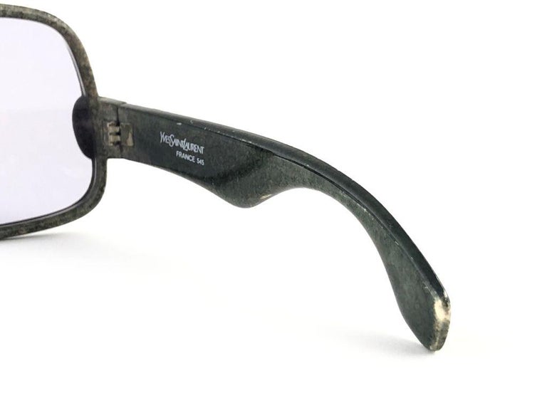 New Vintage Yves Saint Laurent YSL 545 Jaspe Marble 1970 France Sunglasses