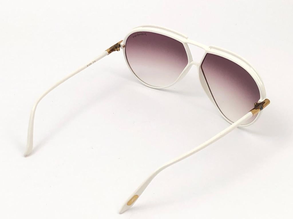 Men's New Vintage Yves Saint Laurent YSL 8129 1980 Made in France Sunglasses For Sale