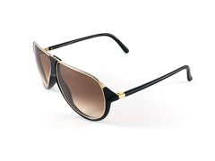 New Vintage Yves Saint Laurent YSL Alma Gold Oversized  1980 France Sunglasses