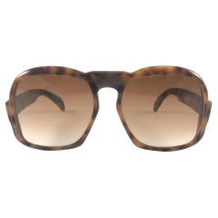 New Vintage Yves Saint Laurent YSL Oversized Tortoise 1980'S France Sunglasses