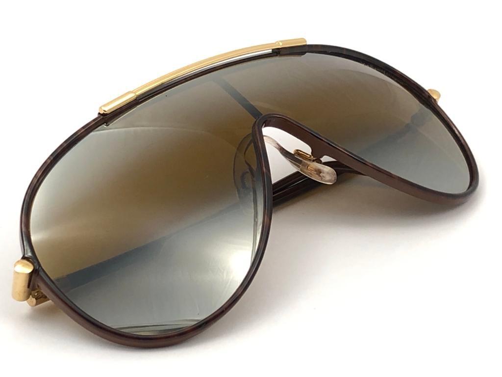 New Vintage Yves Saint Laurent YSL WINGS 8403 Oversized  1980 France Sunglasses 2