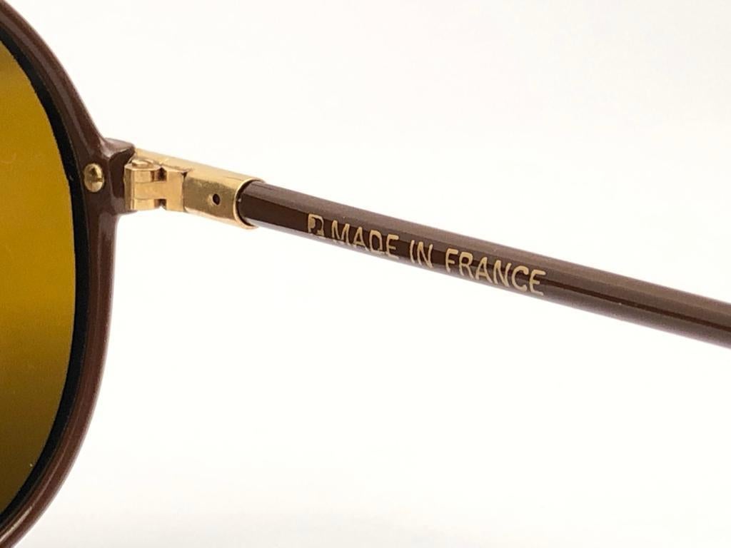 Men's New Vintage Yves Saint Laurent YSL WINGS 8403 Oversized  1980 France Sunglasses