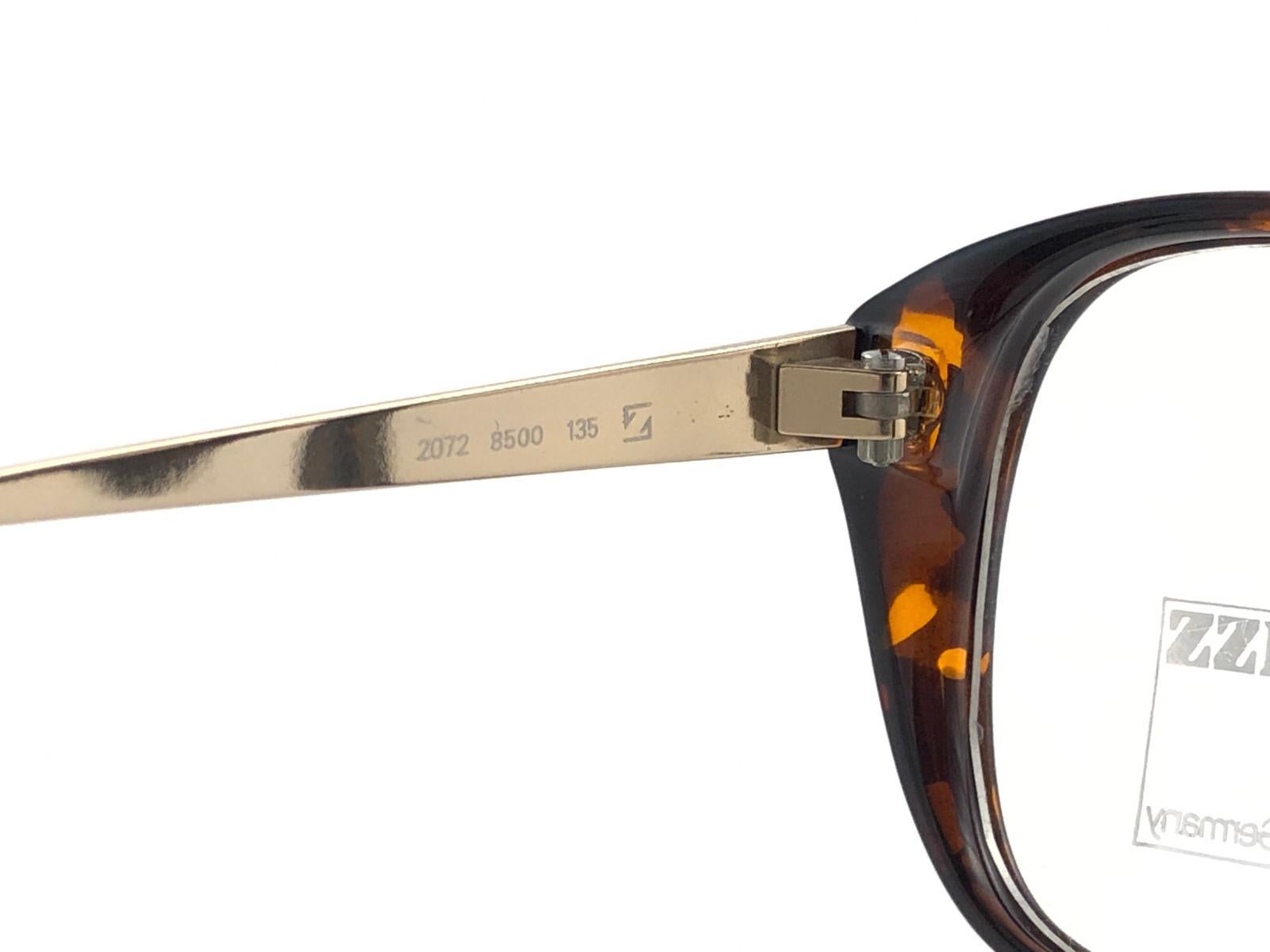 Women's or Men's New Vintage Metzler Zeiss 2072 Tortoise & Silver Glasses RX Reading Austria For Sale