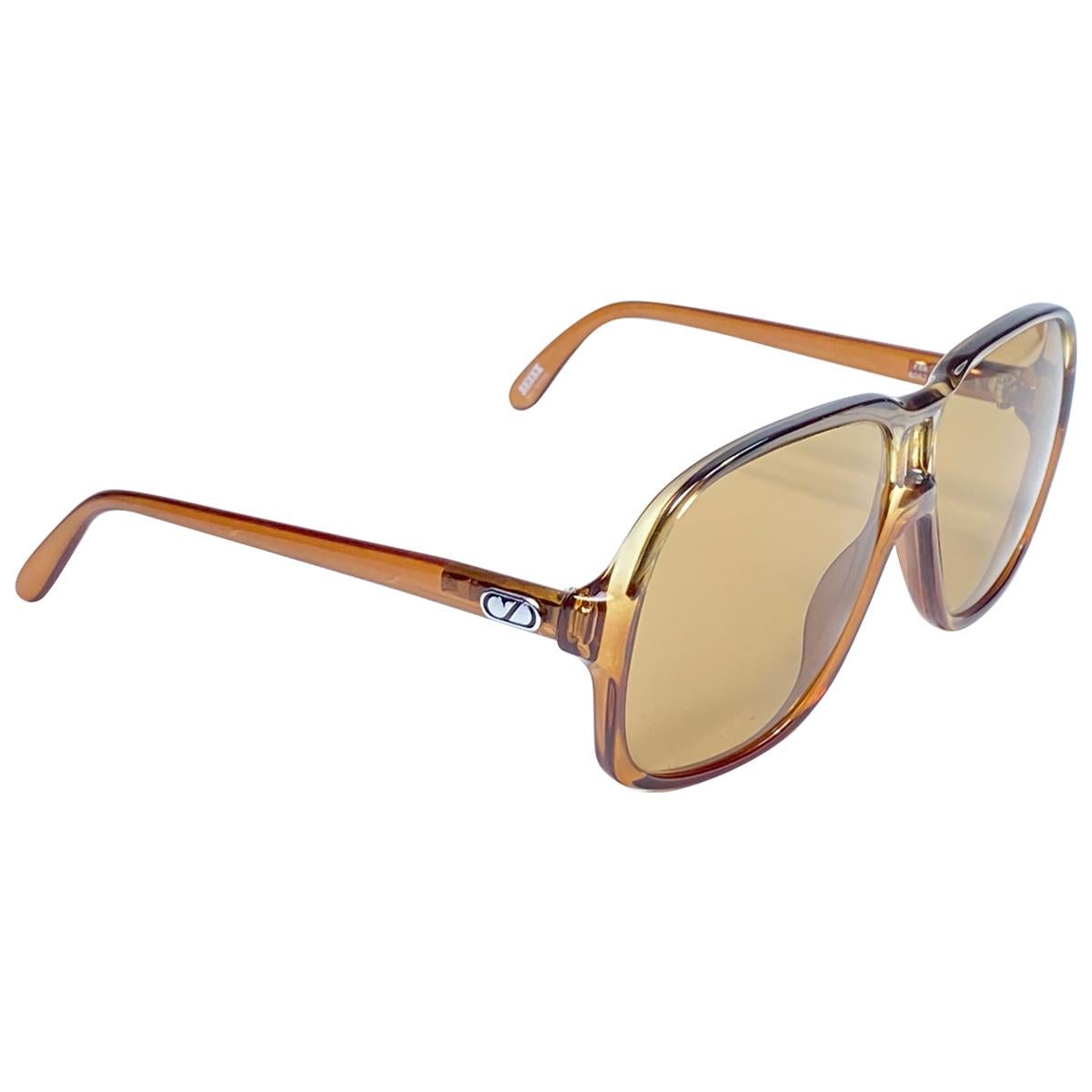 New Vintage Zeiss Gold Oversized Frame Changeable Lenses 1970's