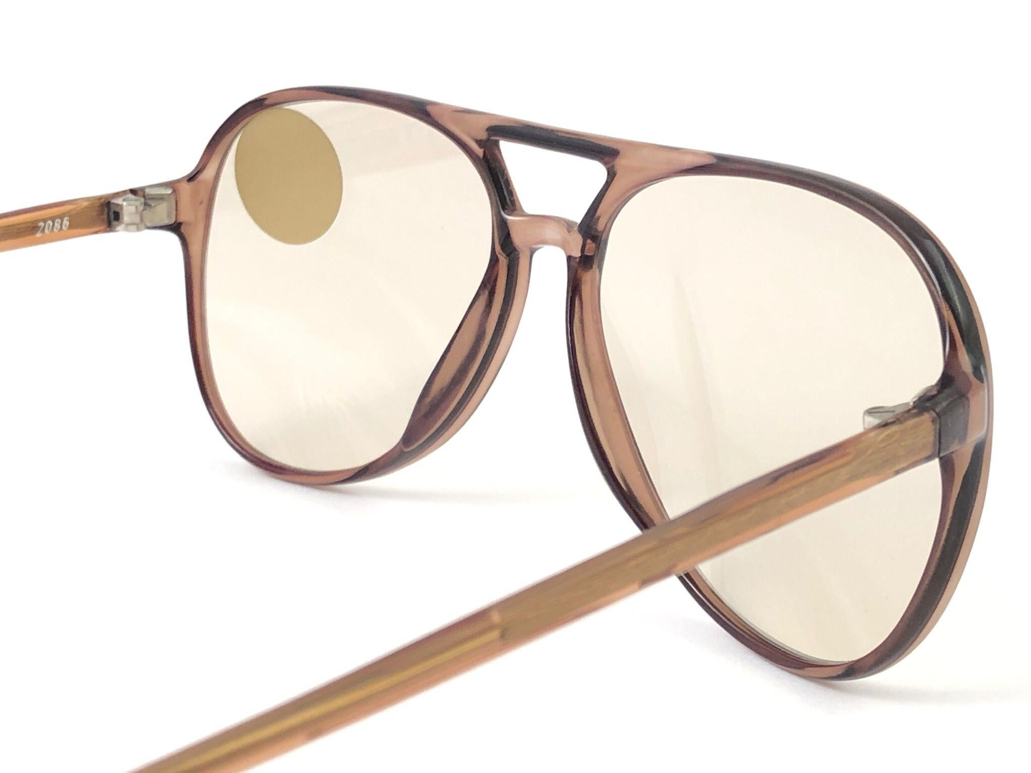 New Vintage Metzler Zeiss Umbramatic Aviator Sunglasses West Germany 1980's en vente 2