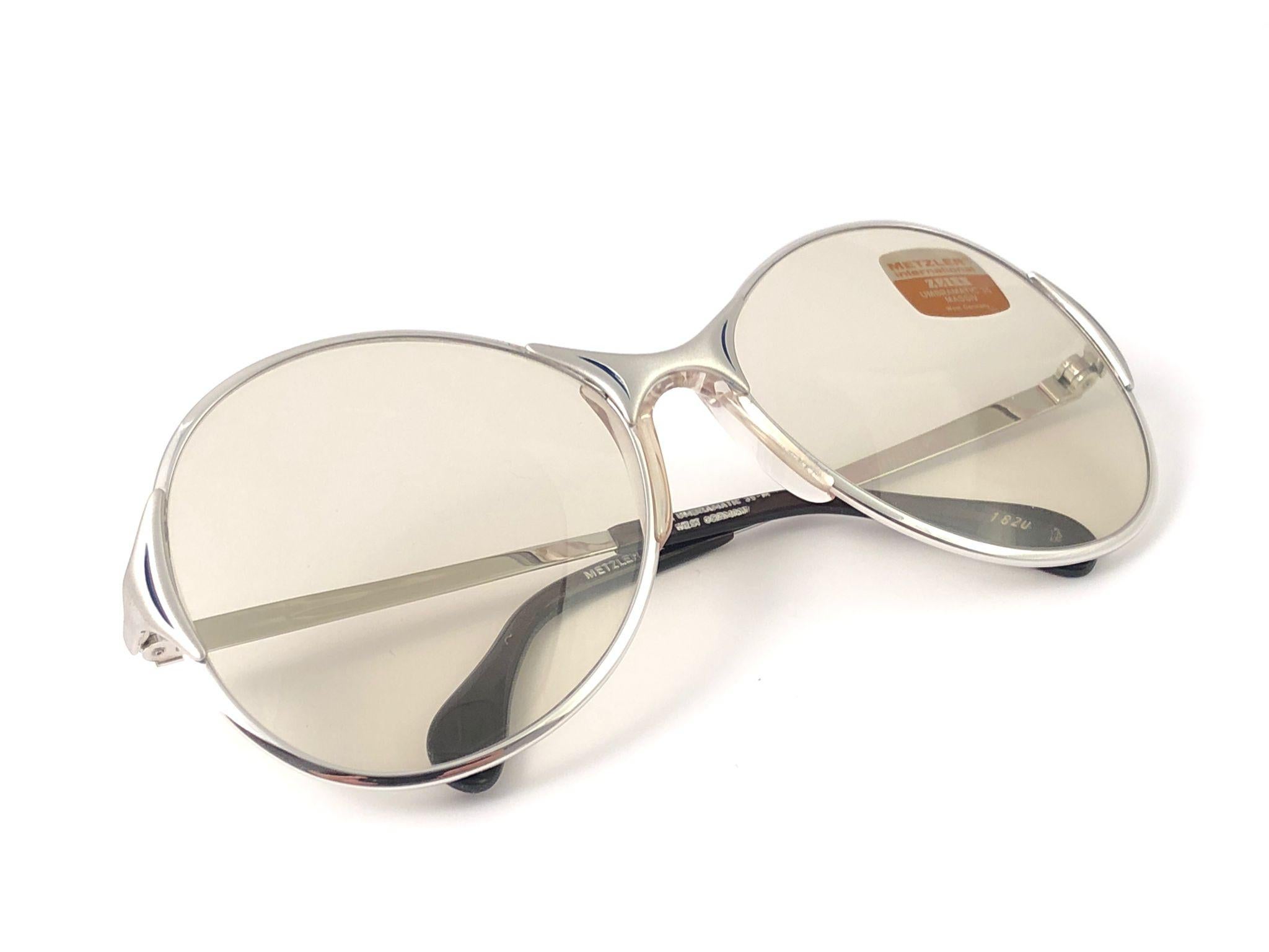 New Vintage Metzler Zeiss Umbramatic Butterfly Sunglasses West Germany 1980's For Sale 6