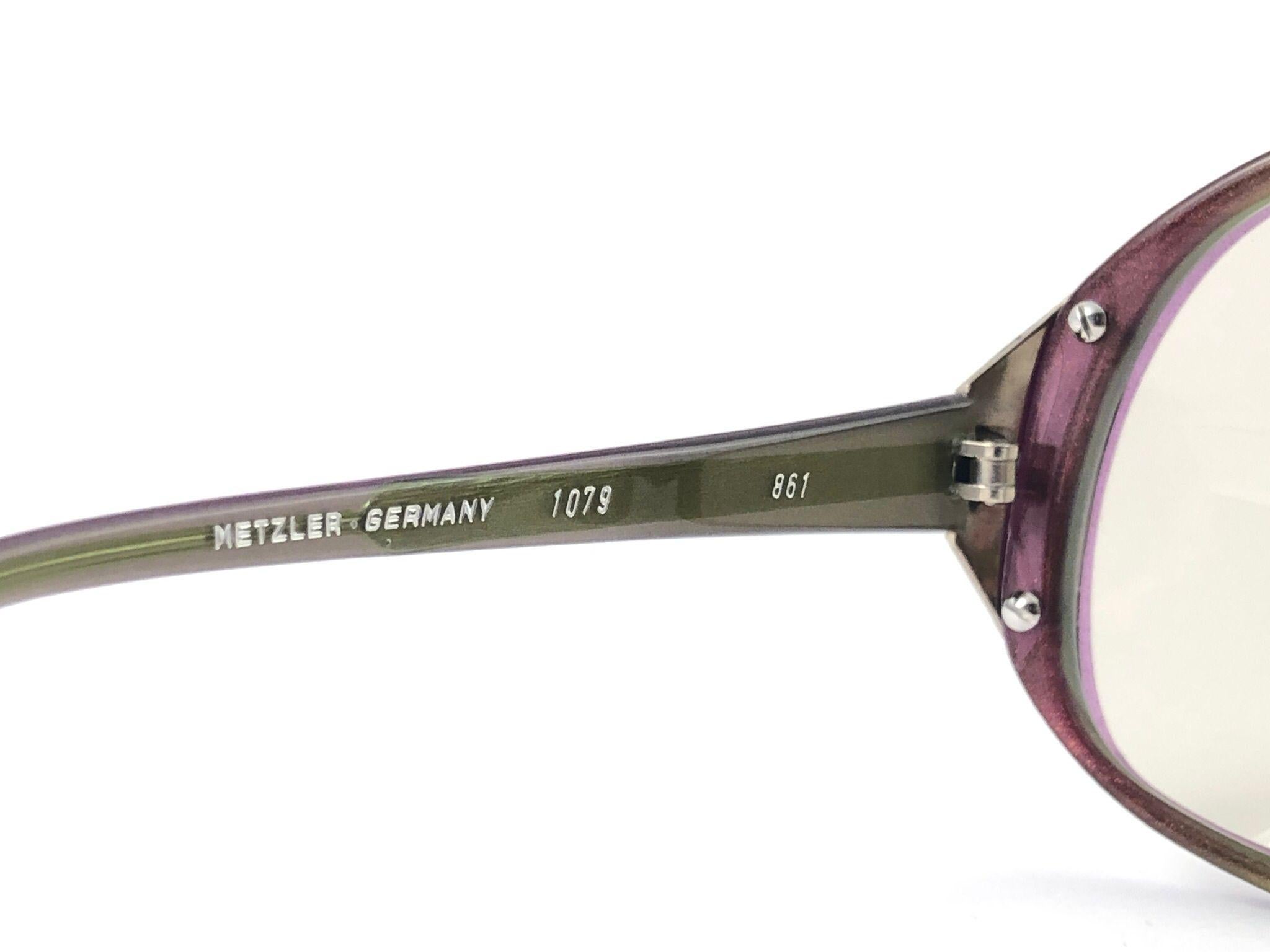 New Vintage Metzler Zeiss Umbramatic Oversized Sunglasses West Germany 1980's For Sale 1