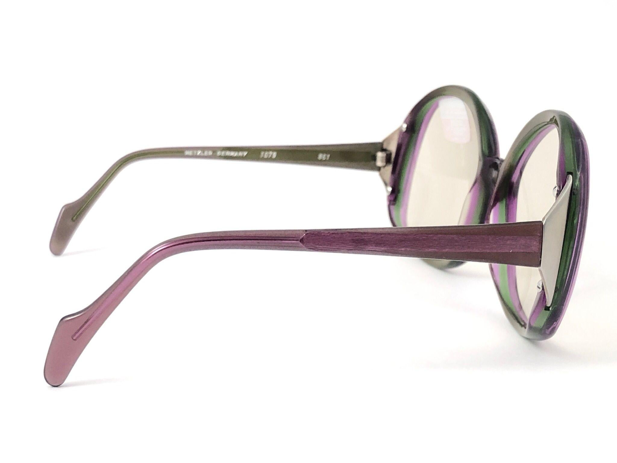 New Vintage Metzler Zeiss Umbramatic Oversized Sunglasses West Germany 1980's For Sale 3