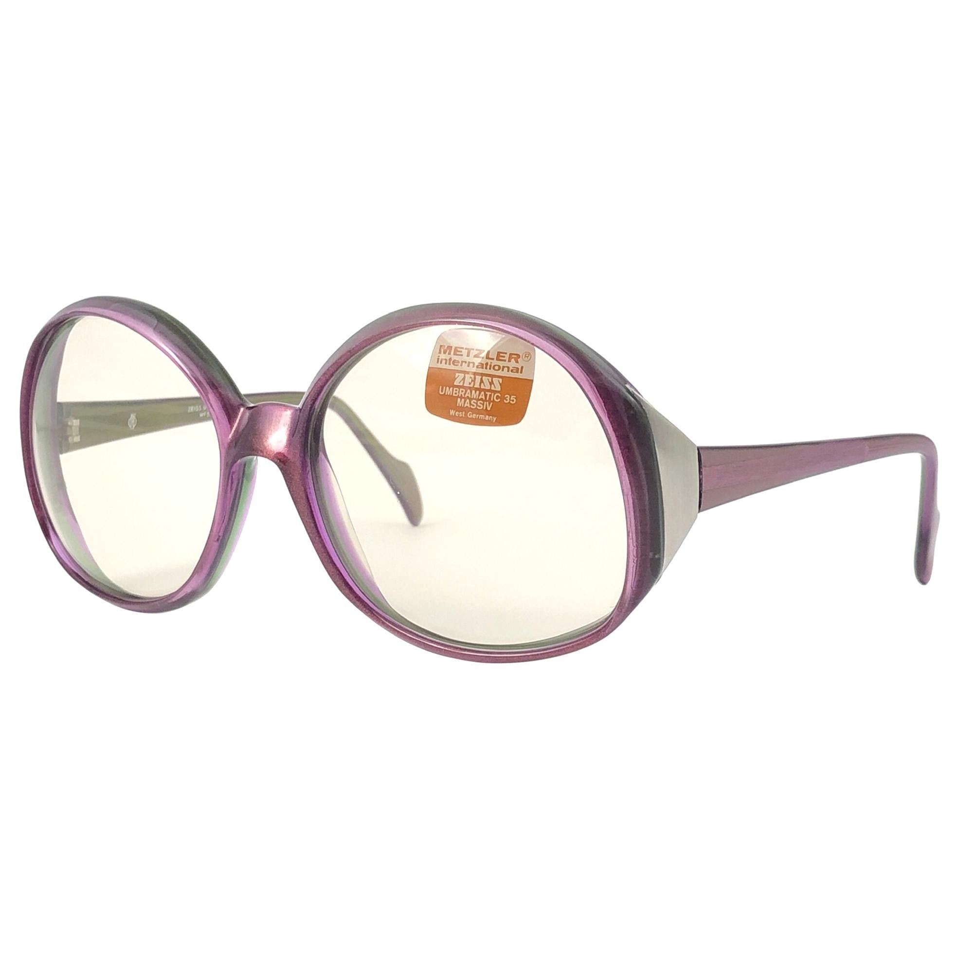New Vintage Metzler Zeiss Umbramatic Oversized Sunglasses West Germany 1980's For Sale