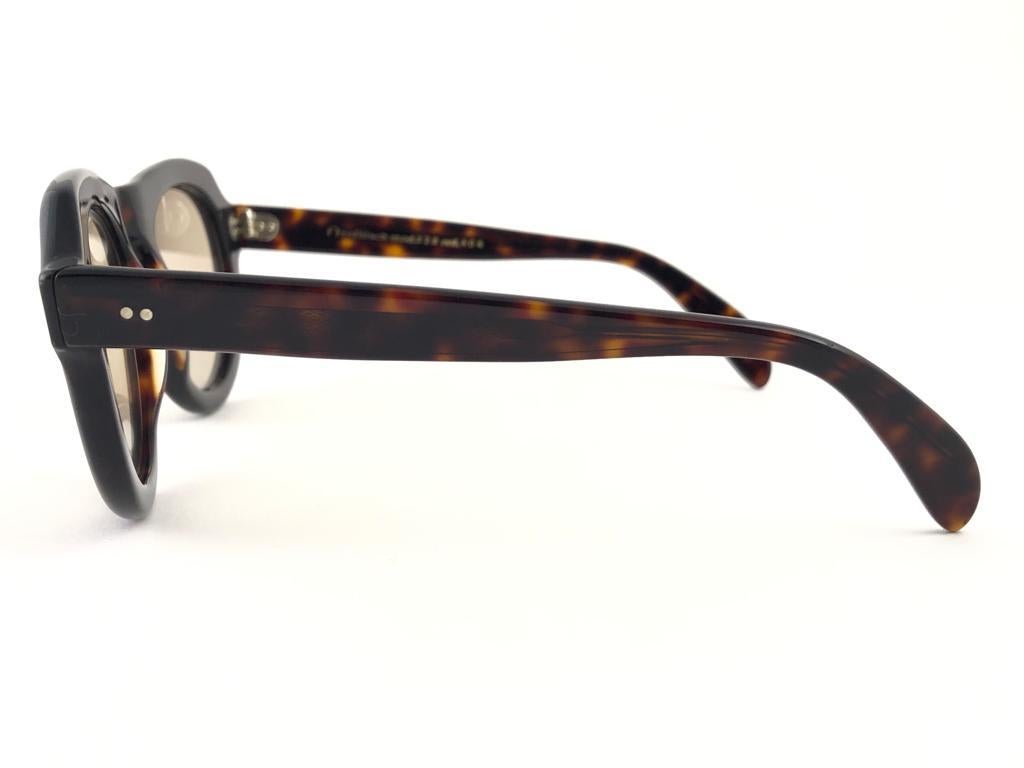 New Vintage Zollitsch 228 Dark Tortoise Robust Frame 1970 Sunglasses In New Condition For Sale In Baleares, Baleares