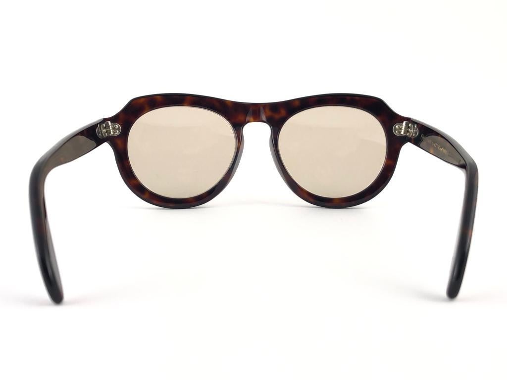 White New Vintage Zollitsch 228 Dark Tortoise Robust Frame 1970 Sunglasses