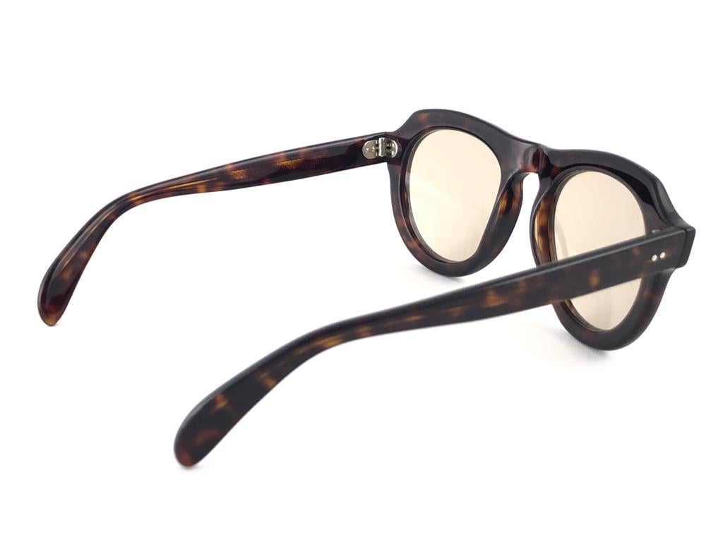 New Vintage Zollitsch 228 Dark Tortoise Robust Frame 1970 Sunglasses In New Condition In Baleares, Baleares