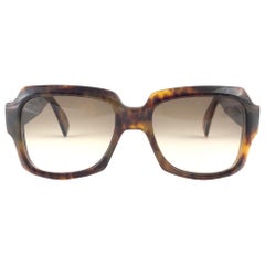 Neu Vintage Zollitsch 249 418 Robust Oversized Frame Braune Linse 1970 Sonnenbrille