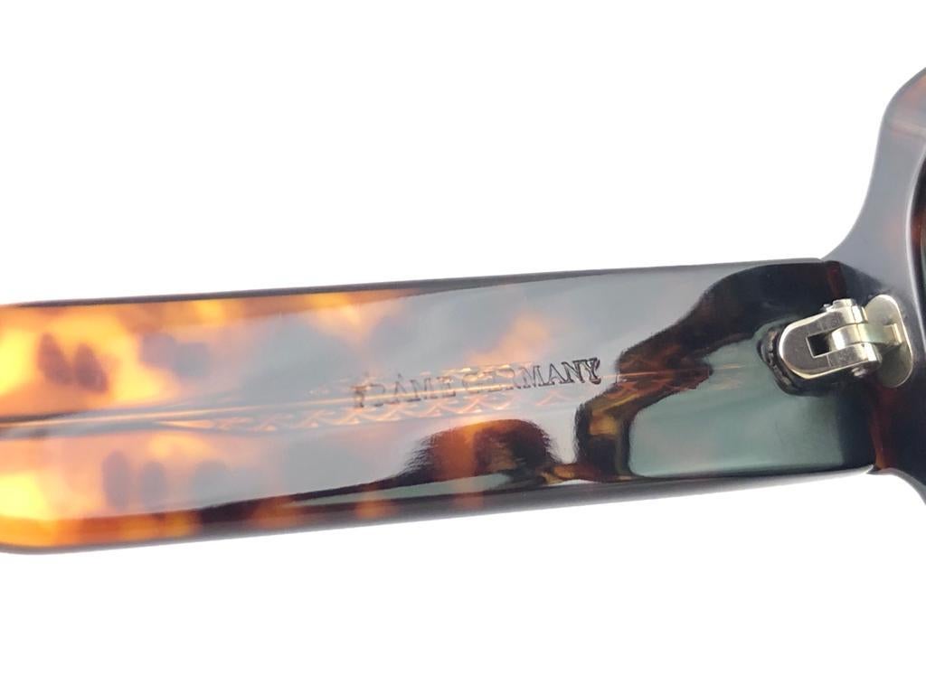 Femenino o masculino Nuevo Vintage Zollitsch 249 420 Gafas de sol con montura extragrande y lente verde 1970