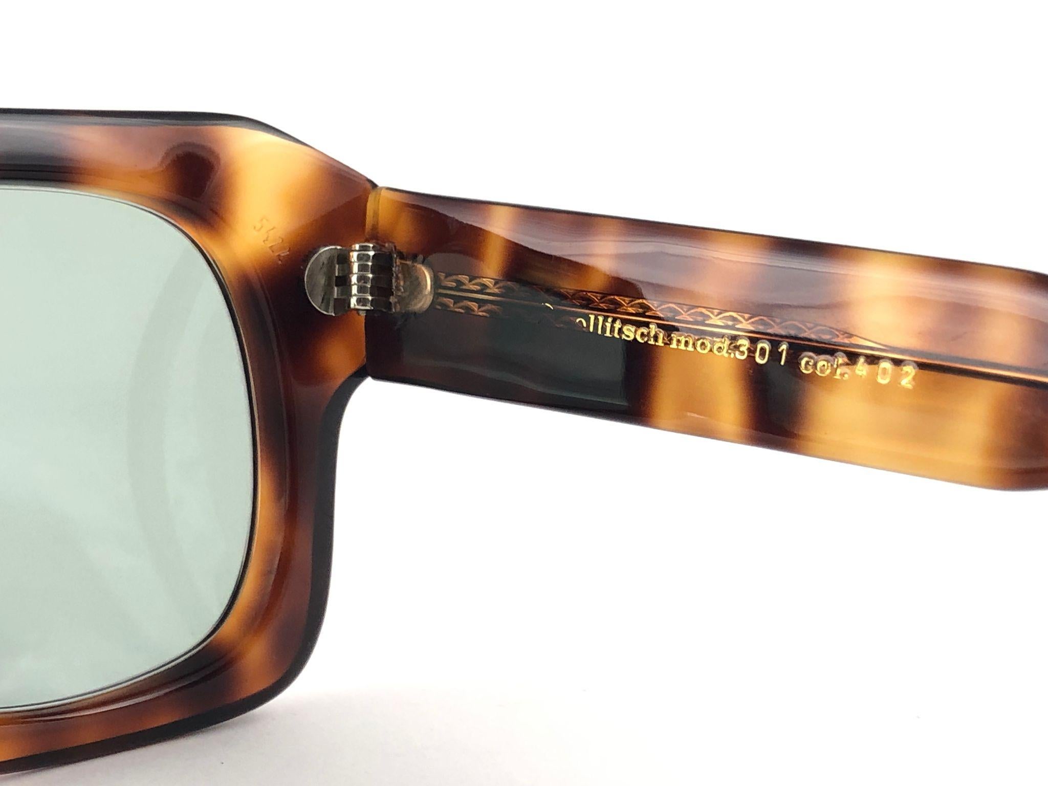 Women's or Men's New Vintage Zollitsch 301 Robust Oversized Frame Green Lens 1980 sunglasses