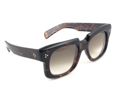 New Vintage Zollitsch 302 Dark Tortoise Robust Frame Gradient 1970 Sunglasses