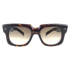 Zollitsch 302 Lunettes de soleil vintage dégradées à monture écaillée en écailles de tortue foncée, 1970, Neuf