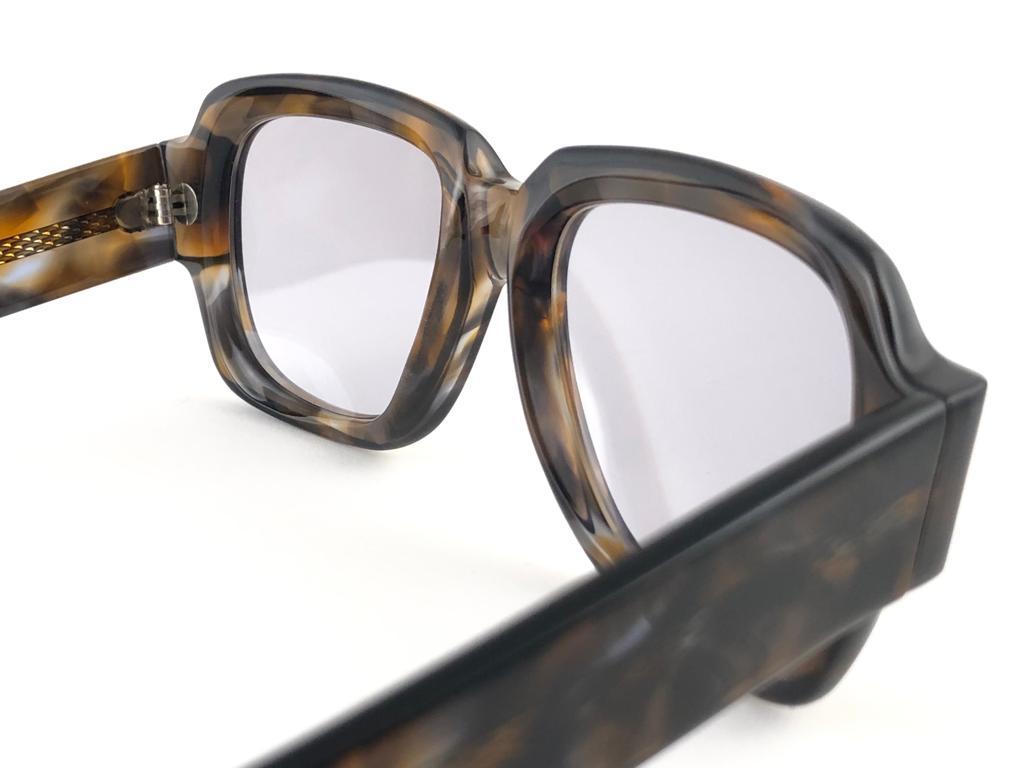 Gray New Vintage Zollitsch MOD 217 COL 304 Robust  Frame Brown Lens 1970 Sunglasses For Sale