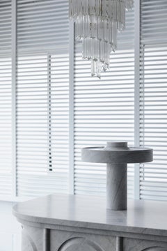 New Volumes Marble Hemera Table Lamp by Ross Gardam