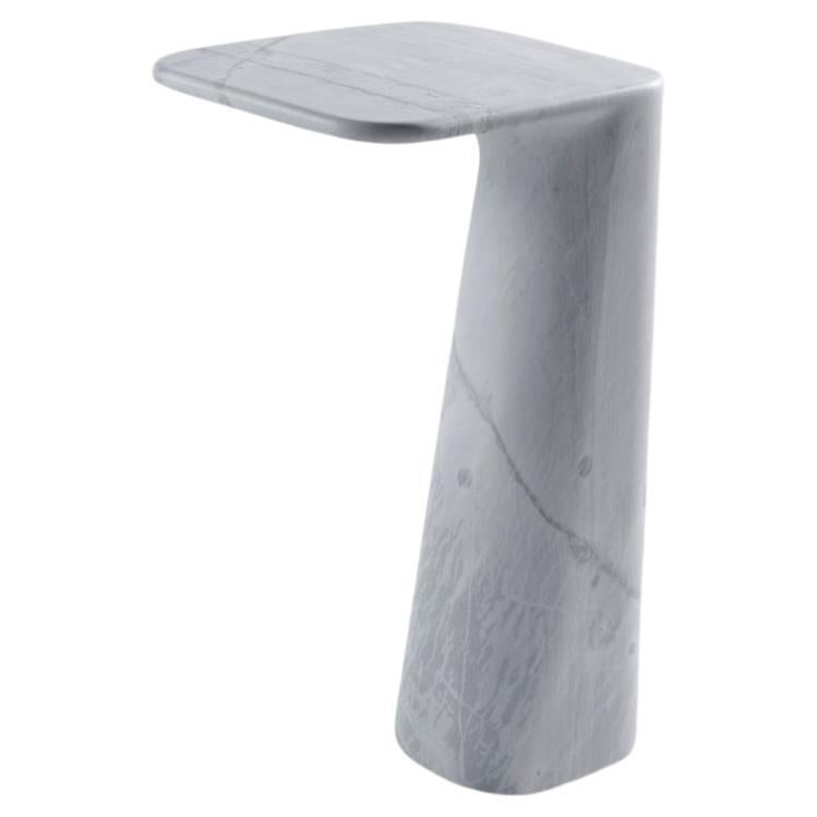 New Volumes marble Hurlysi High side table by Thomas Coward For Sale