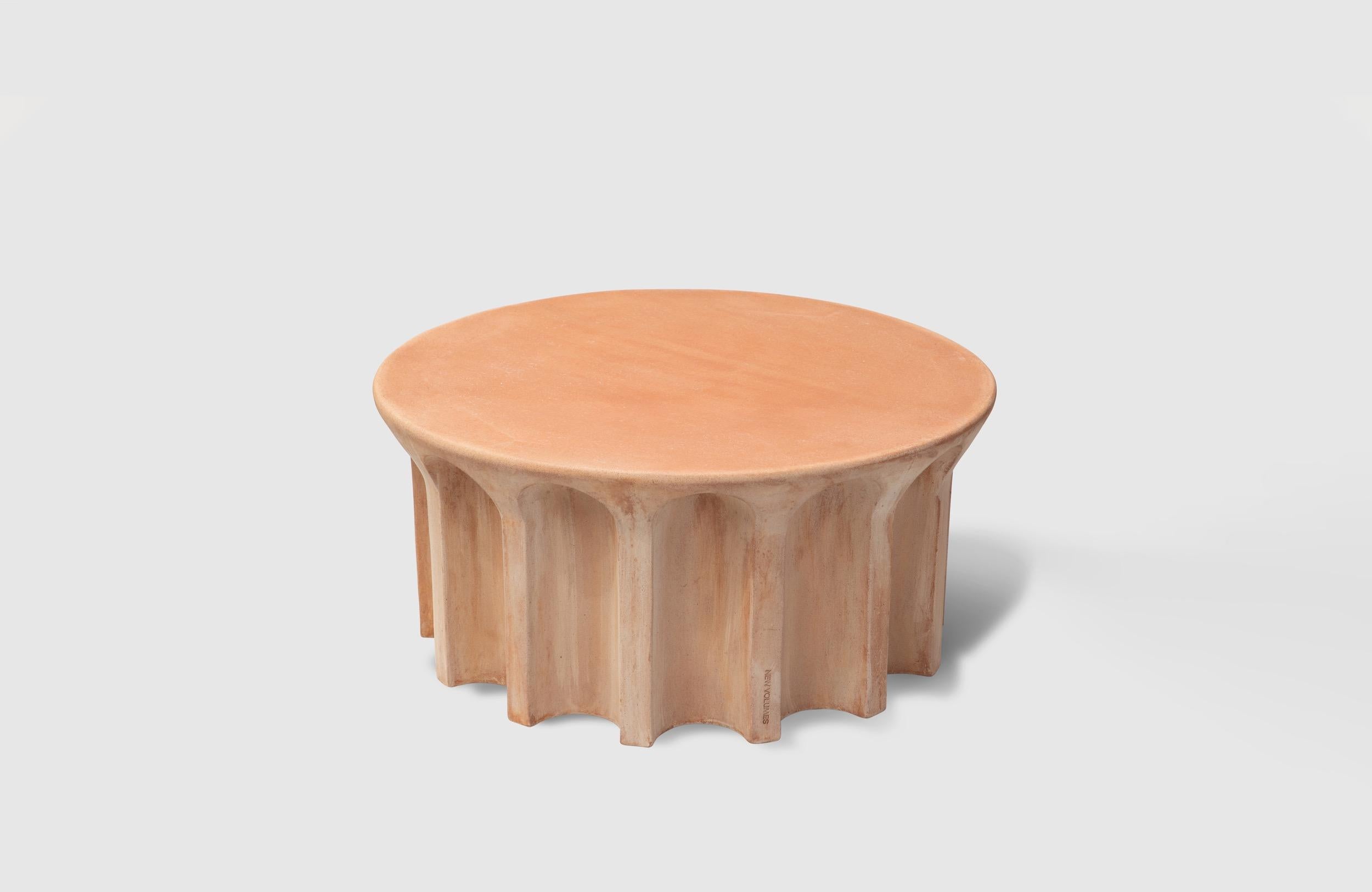 New Volumes Terracotta Echo High and Low tables by Thomas Coward In New Condition For Sale In CREMORNE, AU