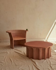 Neu Volumes Terrakotta Echo Niedriger Tisch von Thomas Coward