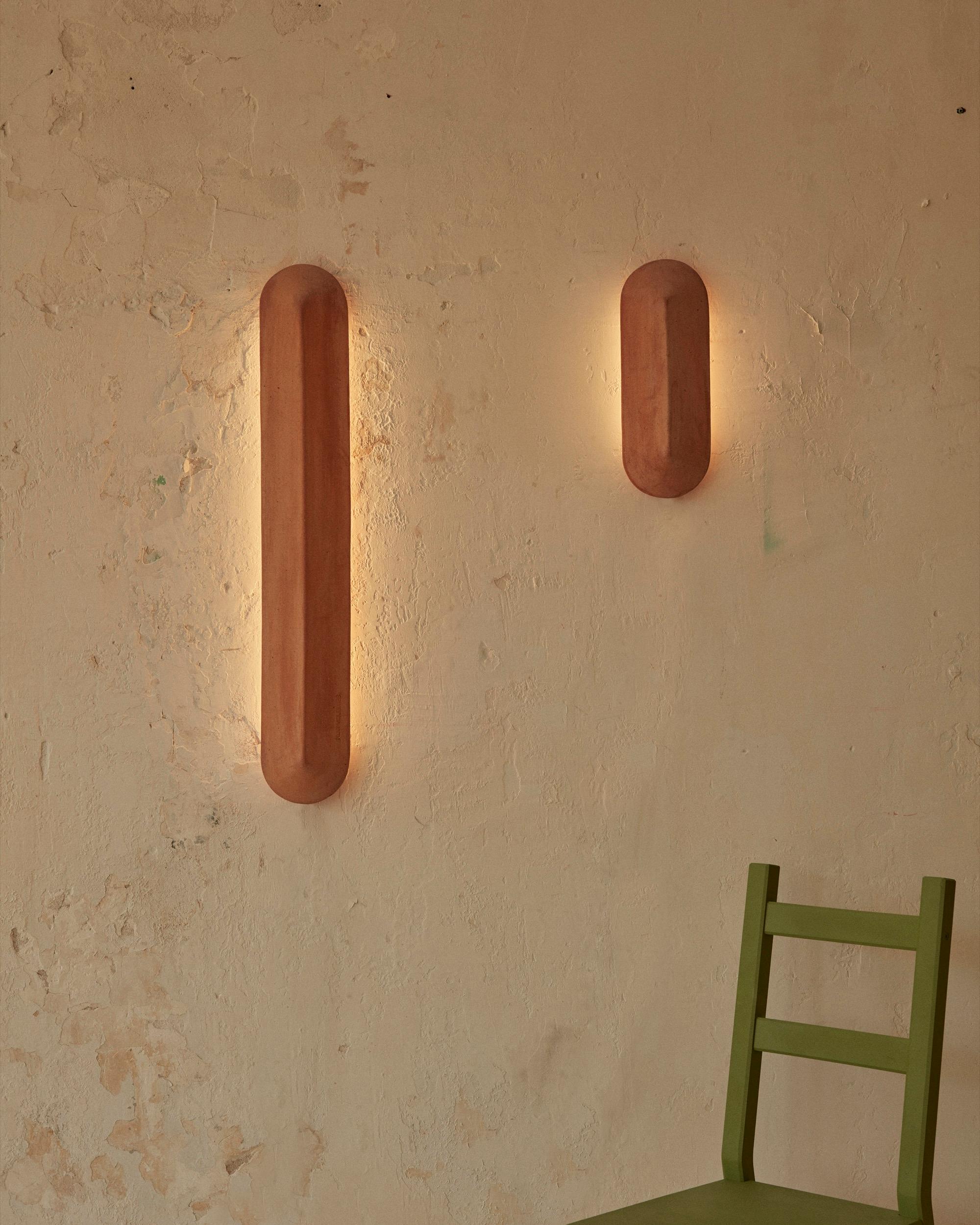 terracotta wall light