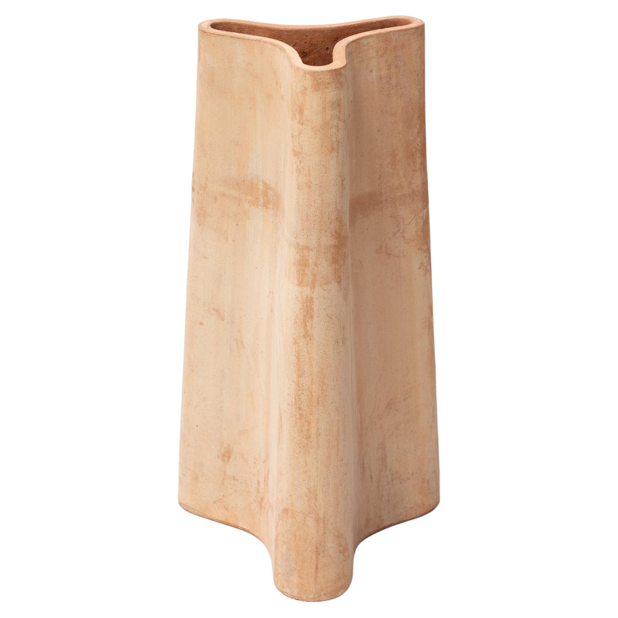 New Volumes Terracotta Skáfos Umbrella Stand by Chris Connell For Sale