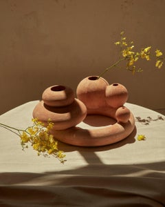 New Volumes Terracotta Sol Vase by Hattie Molloy