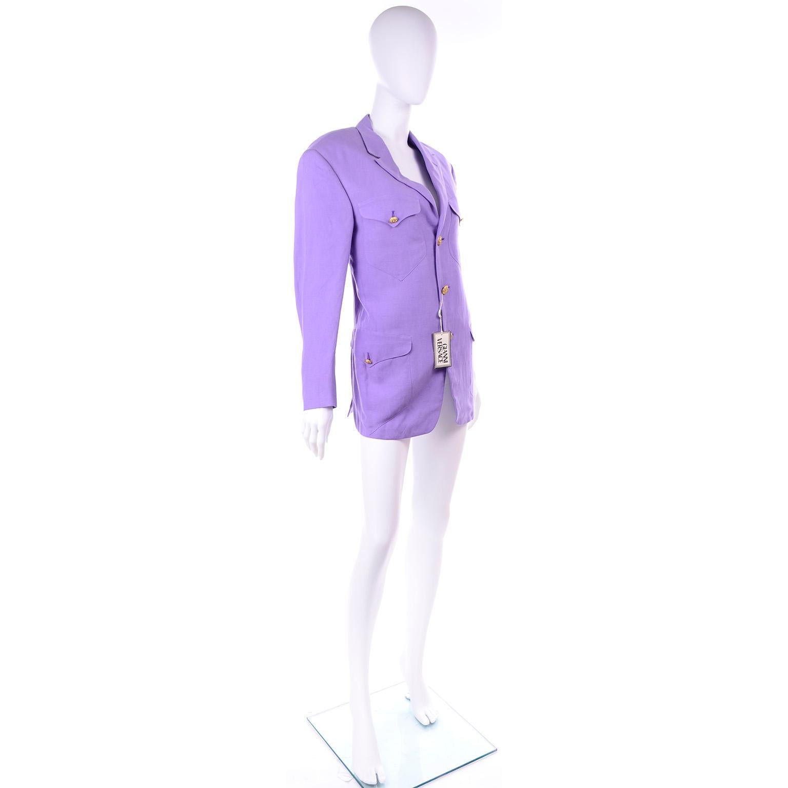 purple blazer mens