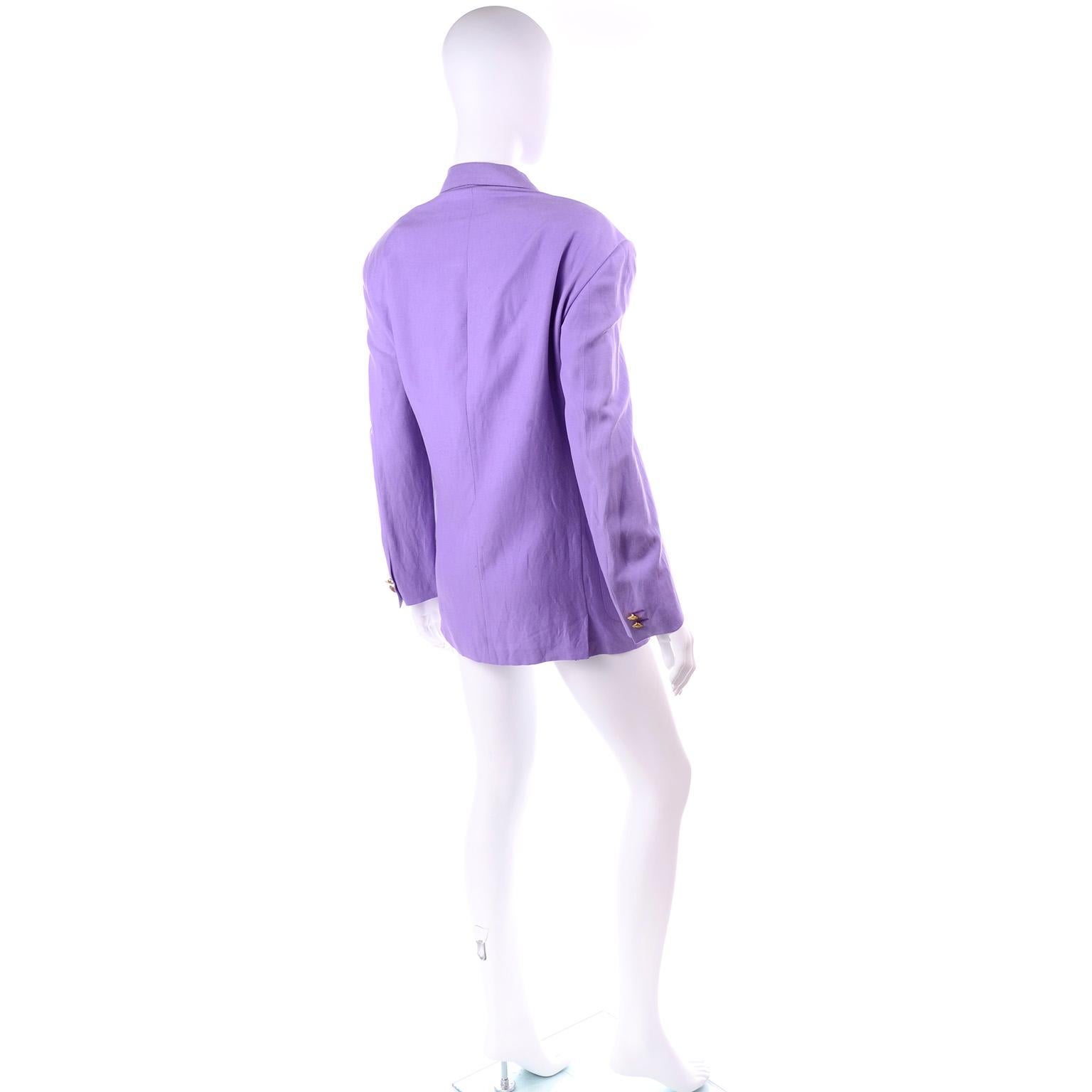 versace purple jacket