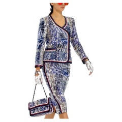 Nuovo con etichetta Chanel P/E 2016 Kendall Jenner Gonna e Giacca