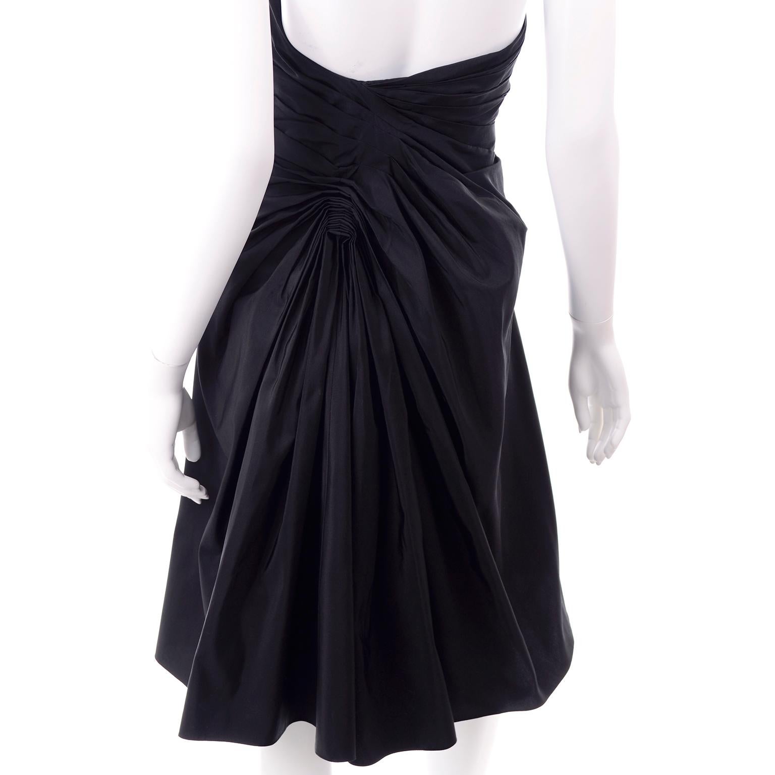 New w/ Tags John Galliano Christian Dior 2007 Black Evening Dress w Glass Beads 3