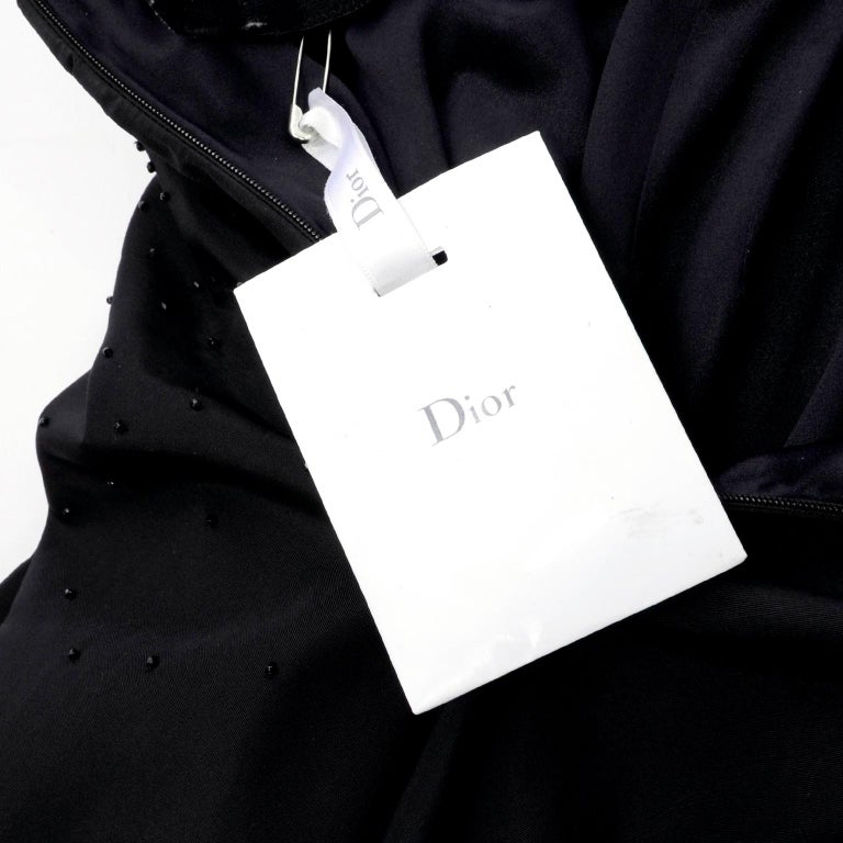 New w/ Tags John Galliano Christian Dior 2007 Black Evening Dress ...