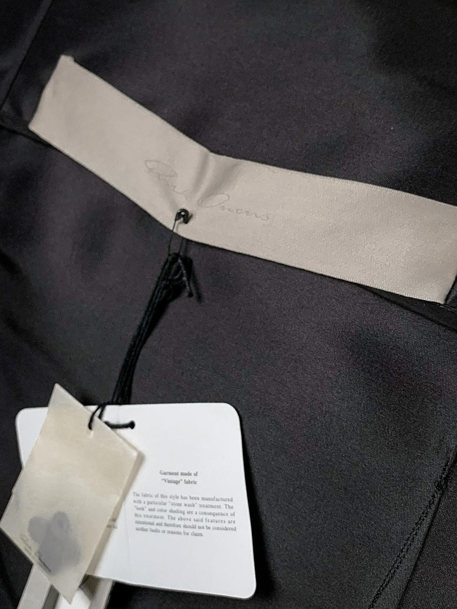 Rick Owens 2015 runway silk avant-guarde deconstructed sleeveless jacket NWT 7