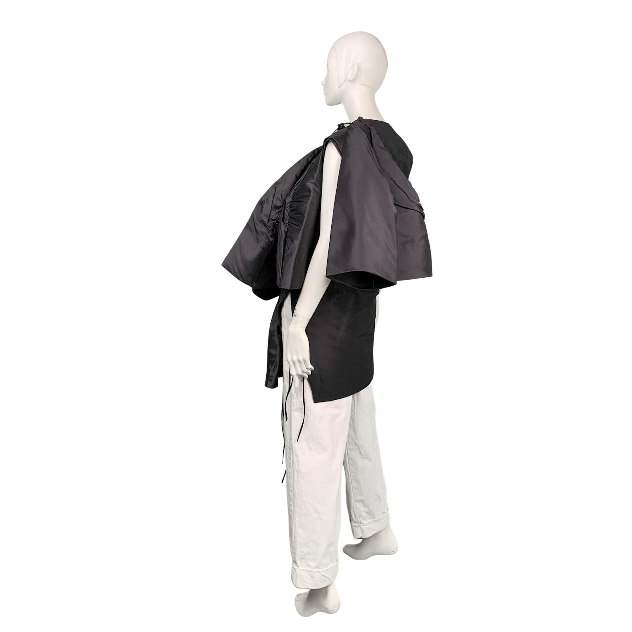 Rick Owens 2015 runway silk avant-guarde deconstructed sleeveless jacket NWT 4
