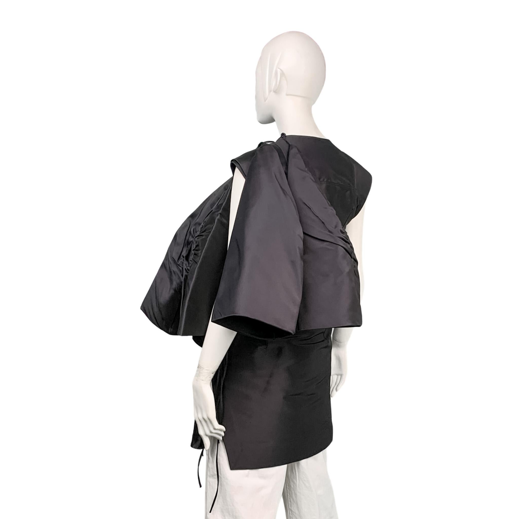 Rick Owens 2015 runway silk avant-guarde deconstructed sleeveless jacket NWT 1