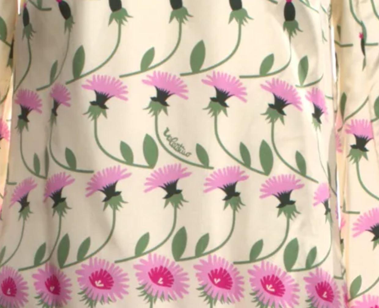 Neu mit Etiketten Valentino Seidenkleid Größe 40 im Zustand „Neu“ im Angebot in Leesburg, VA