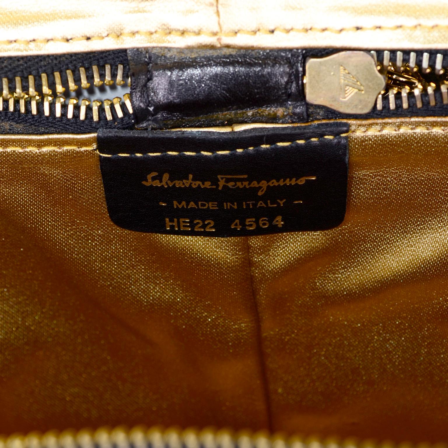 New W Tags Vintage 1990s Salvatore Ferragamo Shoe Travel Bag W Shoulder  Strap