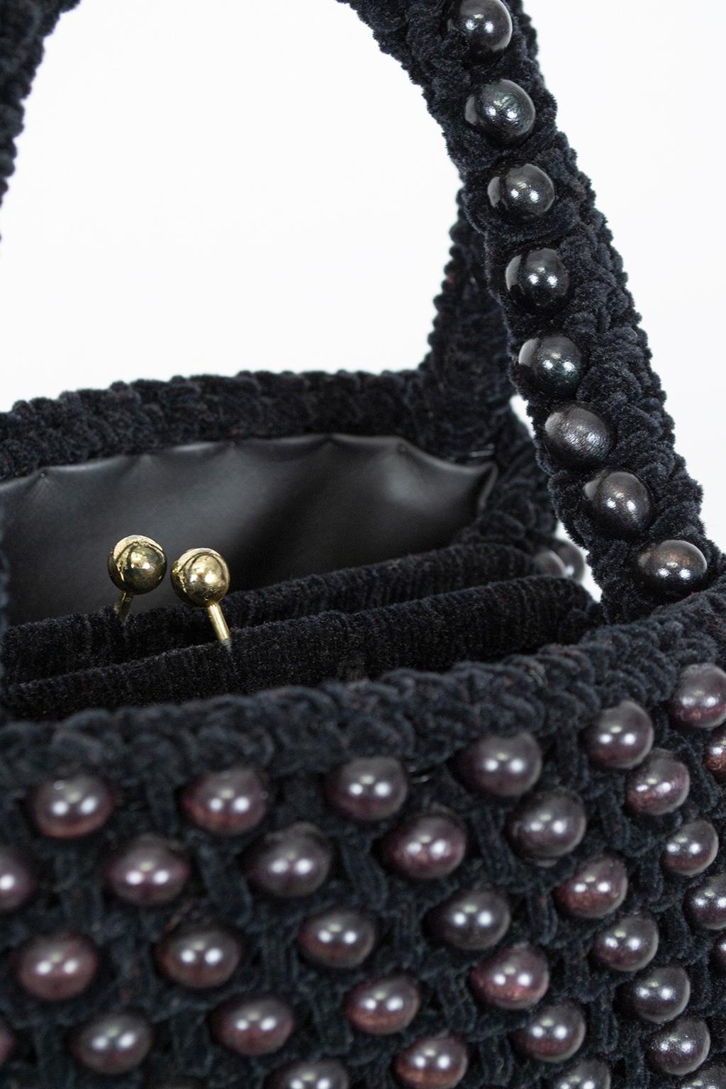 black bead bag