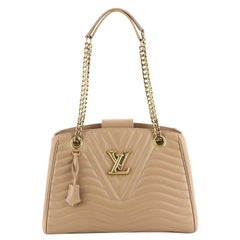New Wave Chain Tote Quilted Leather
