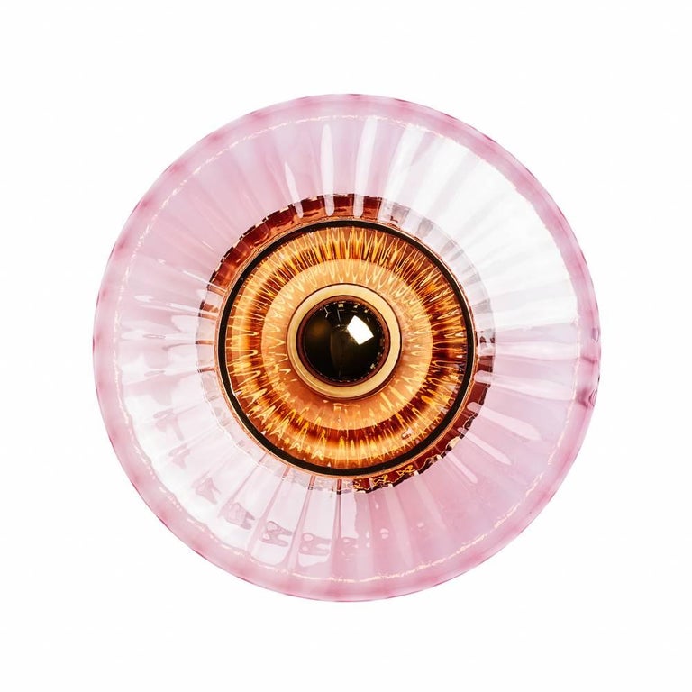 New Wave Optic Wall Lamp Rose - Pink For Sale